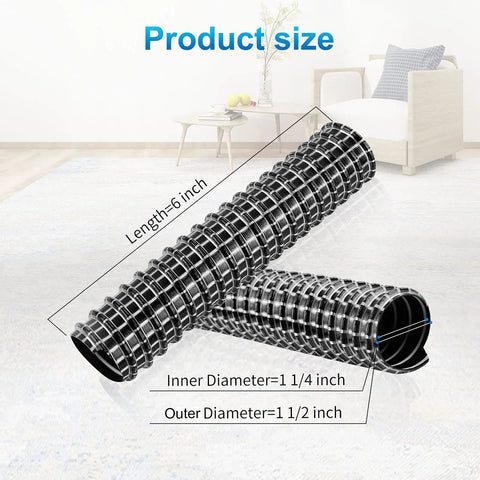 Shark Rocket Vacuum Hose Replacement Set For HV300 HV302 HV320 HV321, 6 Inch By 1.25 Inch ID, Tough ABS, 2 Pack in living room