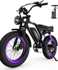 U12 Electric Fat Tire Bike For Adults With 1500W Peak Motor 48V 20Ah Removable Battery Full Suspension 20 Inch Fat Tires 7 Speed