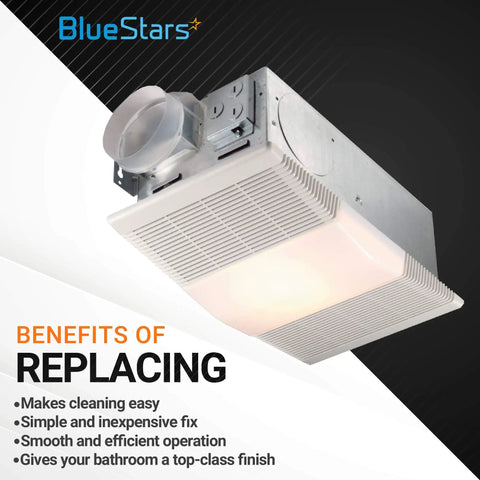 Replacement Bathroom Vent Fan Light Lens Cover Fits Broan NuTone Models 763RLN 769RF 770F VF705RCN VF707RCN 89108000 AP5617085 Easy Install DIY Ready Durable Lens Cover