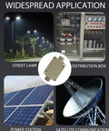 IP68 Waterproof Outdoor Junction Box 3 Way Splice Enclosure with applications: street lamp, distribution box, power station, satellite