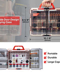 SHALL 508-piece rotary tool kit in red dual-door carrying case with universal bits for sanding, cutting, grinding