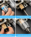 Steps to replace filter in One Quarter Inch NPT Air Compressor Regulator Filter Water Separator Combo With Gauge Zero To One Hundred Fifty PSI Poly Bowl