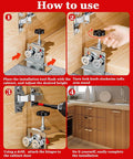 Pro Grade Cabinet Hinge Jig For Precise Door Installations, Heavy Duty Adjustable Clamp Template And Mounting Guide for use