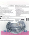 Packaged 30-Amp Dryer Power Cord, 3 Prong 3-Wire with Closed Eyelet Connectors, visible through clear wrapping