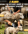 High Capacity Cordless Sheep Shears Gonna Slice Through Thick Wool Fast with dual blades for coarse and fine wool grooming.