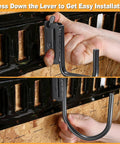 Installing Heavy Duty Pro Grade Steel E Track J Hook With Spring Fitting For E And X Rail 2 And 4 Inch Trailer Hooks
