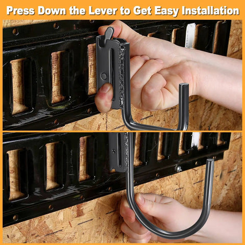 Installing Heavy Duty Pro Grade Steel E Track J Hook With Spring Fitting For E And X Rail 2 And 4 Inch Trailer Hooks