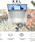 Large Boho Floral Desk Pad 31.5 By 15.7 Inches With Non Slip Rubber Base For Gaming Mouse Keyboard And Laptop Extended Desk Mat