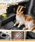 Power Recliner Chair With USB Ports And Cup Holders For Home Theater Vibes And Cozy Movie Nights In Overstuffed PU Leather
