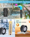 Black Self Fusing Silicone Tape 2 Pack 1 Inch by 11.8 Feet For Quick Pipe And Hose Repairs in waterproof and temperature resistant setup