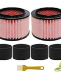 Replacement Fine Dust Filter For Vacmaster Beast VFB511B 0201 And VF408 VF409 VF410P Pro Series With 4 Foam Sleeves 2 Pack