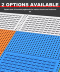 Square hole and louvered pegboards for Heavy Duty Mobile Tool Rack Organizer With 3 Tier Garage Storage Shelf Pegboard Locking Casters