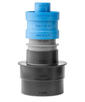 Stacking Dust Port Adapter Set 3 Piece For Dust Collection Hose And Tools Easy Fit Vacuum Adapters Glass Reinforced Polypropylene