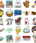 Dope And Super Cute Enamel Backpack Pins Bulk Set Loaded With Funny Anime Series Designs For Slaying Your Daily Outfit Premium Zinc Alloy Clasp For Backpacks Jackets And Helmets assorted colorful designs