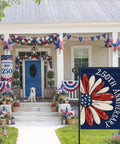 Patriotic 250th Anniversary USA Garden Flag 1776 To 2026 Double Sided Waterproof 12x18 Inch Commemorative Flag decorating porch.