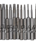 Rock Solid 6Mm Torx Screwdriver Bits Set From T5 To T30 With Magnetic Grip For Cordless Drills And Hand Tool Jobs Made Of High Grade Alloy Steel Perfect For Any Garage or Construction Site. shown in assorted sizes