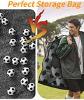 Massive Mesh Ball Bag For Coaches, Heavy Duty Drawstring Storage Sack with Shoulder Strap and Pocket carrying soccer balls