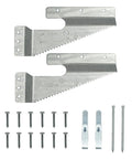 Boss Level Picture Hangers For Drywall And Plaster, Heavy Duty Self Leveling Brackets Hold Up To 60 Lbs, Flush Mount Design Keeps Frames Straight, Ready Five Piece Wall Hang Kit with metal brackets and screws.