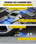 16 Pack Solar Dock Lights For Outdoor Pathways And Driveways, Bright Blue 6 LED Waterproof, with wheel pressure test