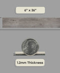Vinyl Peel And Stick Floor Tile With Self Adhesive Wood Look Planks 10 Pack 15 Square Feet Light Gray Oak 6x36 Inch 1.2mm Thick