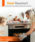 Mother and daughter baking with 75 Inch By 17 Inch Teflon Nonstick Liner Roll For Ovens Grills And Stovetops Cut To Custom Fit.