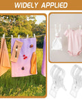20 Pack Crystal Clear Balloon Arch Clips Plastic Spring Clamps Hold Backdrops Tight For Valentine's Day Wedding Birthday Party Decoration And Holiday Crafts That Are Super Cool. Clear plastic clips holding fabric, baby clothes, and backdrop lines