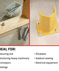 Three Quarter Inch Wedge Heavy Duty Concrete Anchors 10 Pack Stainless Steel Built Tough with Sill Plate and Machinery Support