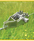 Heavy Duty Inline Wire Tensioner Kit For Electric Fences And Farm Fencing, rugged metal ratchet on wire in grassy field