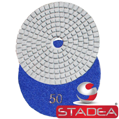 4 Inch Diamond Polishing Pads Wet Dry Set With 11 Diamond Pads And Backer Pad For Granite Concrete Marble Polishing Includes Grits 50 100