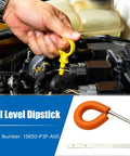 Engine Oil Dipstick Level Gauge for Honda CR V 1997 2001 Easy Oil Level Check Tool with OE Number 15650 P3F A00 in use