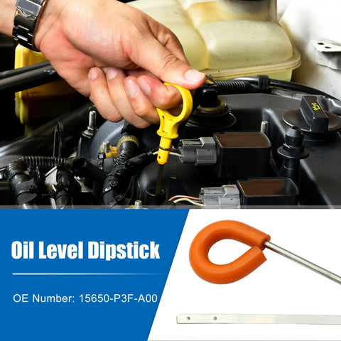 Engine Oil Dipstick Level Gauge for Honda CR V 1997 2001 Easy Oil Level Check Tool with OE Number 15650 P3F A00 in use