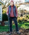 Compact Steel-Handle Border Fork With A 6-Inch Shorter Design For Tight Spots Built From 90 Percent Recycled High-Strength Steel Ergonomic Grip for gardening