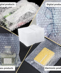 50 Pack 8x10 Bubble Pouches For Shipping And Moving Double Wall Cushioning For Fragile Dishes Glassware Electronics