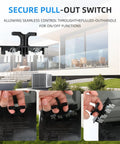 Heavy Duty Outdoor AC Disconnect Switch 30 Amp Pull Out Breaker showing secure pull-out feature for 120 240VAC systems.