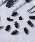 Heavy Duty License Plate Bolts Set 8 Pcs 6mm Diameter and 25mm Length Nylon Screws With Nuts Universal Thread Black