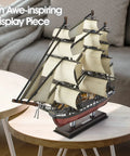 USS Constitution 3D Ship Puzzle For Adults And Teens Realistic Sailing Boat Model Kit 193 Pieces displayed on a table