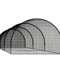 30 Foot Backyard Baseball Netting Cage For Portable Batting Practice, Heavy Duty Polyester Net With Fiberglass Poles, Side View