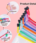 24 Piece Mesh Zipper Pouch Set For Organization In 8 Sizes And 8 Colors Waterproof Clear Travel Pouches With Zippers details