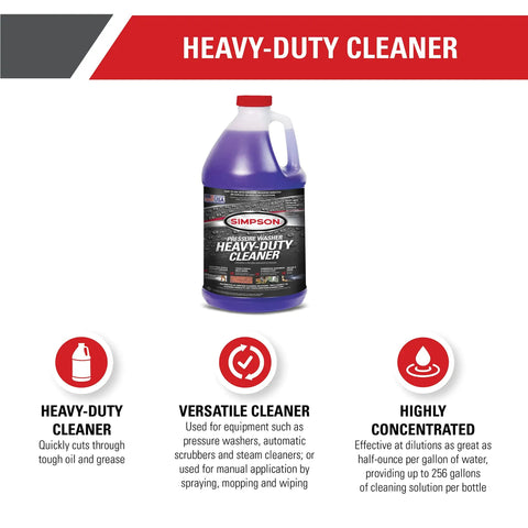Heavy Duty Concentrated Soap Solution For Pressure Washers And Spray Bottles That Cleans Concrete Vinyl Siding Cars Windows Decks Fences Appliances And Removes Oil And Grease Fast 1 Gallon Purple Degreaser