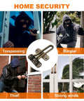 Swing Bar Door Lock Latch With A Three Seven Eighths Inch Bar Length For Front Doors Keeps Door Slightly Ajar For Visibility And Ventilation Child Safety Guard Reinforcement Lock Hardware For Extra Security And Easy Install.
