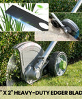 Five 8 x 2 inch heavy-duty edger blades with 1-inch center hole for Ryobi, Echo, Stihl lawn edgers