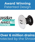 Kick Clogged Tubs To The Curb With This Game Changing Hair Catcher Combo Pack Features A Silicone Stopper Fits Any Standard Bathtub Measuring 1.4 To 1.8 Inches Wide Keeps Your Pipes Running Smooth As Silk award-winning patented design Shroom drain protector.