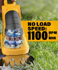 Yellow Cordless Hedge Trimmer And Grass Shears 2 In 1 Electric Handheld Shrub Trimmer Lightweight Rechargeable Bush with RPM info