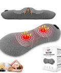Electric Lumbar Support Pillow with heat and vibration, designed for lower back pain relief. Totally Crushing Lower Back Pain With This Electric Lumbar Support Pillow That Delivers Soothing Heat, Intense Vibration Massage, Smart Air Lift Relief For Serious Pain Relief And Total Comfort All Day Long.