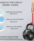 Lever Wire Connectors Kit 60 Piece Quick Connect Splicing for 28 12 AWG inline terminal holding weight illustration