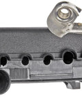Tough High Voltage Battery Mounted Power Fuse Box Direct Fit Auto Electrical Part To Knock Out Wiring Issues And Keep Your Daily Driver Running Smooth For Years To Come side view with connectors and red cable.