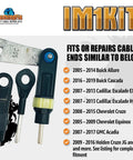 IM1KIT1 Transmission Shift Cable Bushing Repair Kit For GM Automatic Transmissions Shifter Cable Fix components displayed