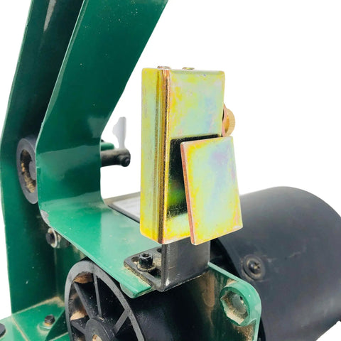 Knife Sharpening Angle Guide For 1 Inch By 30 Inch Belt Sander Edge Leading Sharpening Tool with Yellow Zinc Coating on Sander