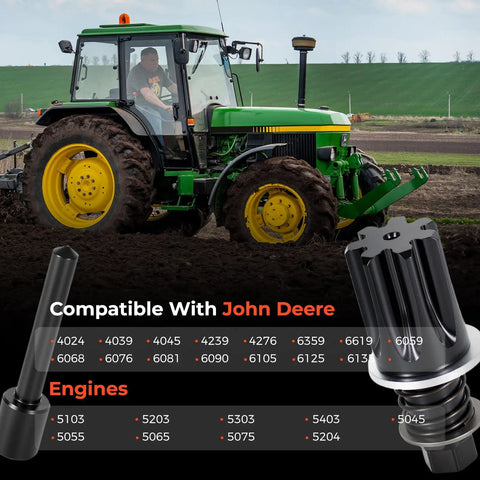 Beefy Engine Timing Tool With JDE81-4 Locking Pin For Fuel Pump Timing, Alloy Steel Build For Long Lasting Precision, Easy Pin Insertion And Secure Lock, Pro Grade Diesel Engine TDC Tool For Quick, Reliable Service. Compatible with John Deere tractors and engines