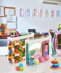 20 Pack Clear Toy Storage Bags With Zippered Closures, Waterproof PVC Organizers For Toys, Board Games, Blocks And Clay in classroom